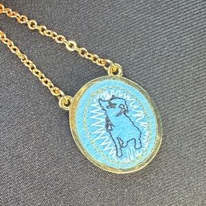 Marc Jacobs Gold Disc Pendant Necklace